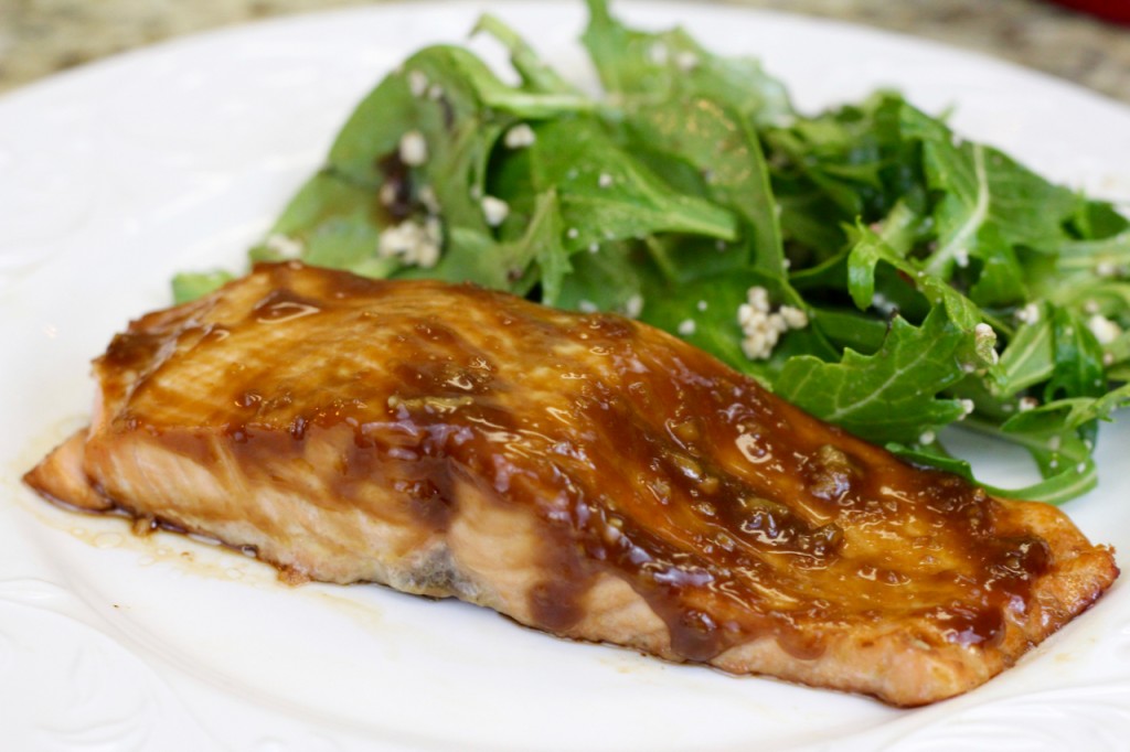 Bourbon Glazed Salmon