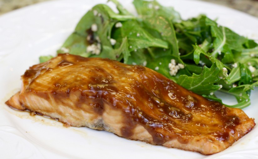 Bourbon Glazed Salmon