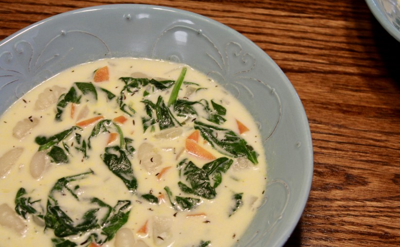 Spinach and Gnocchi Soup